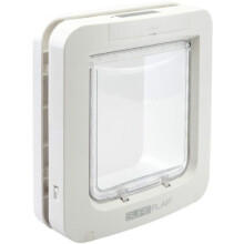 Sureflap Flap With Microchip Identification, 26.2 × 28.1 Cm, White - Door Pet - microchip sureflap door pet cat white