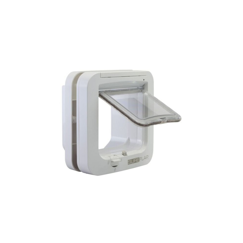Sureflap Microchip Cat Flap 21Cm | 5-Way Locking Cat Door White