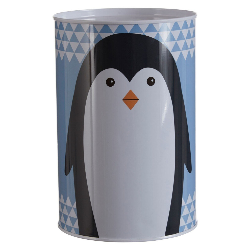 Premier Housewares Parker The Penguin Money Tin, Blue