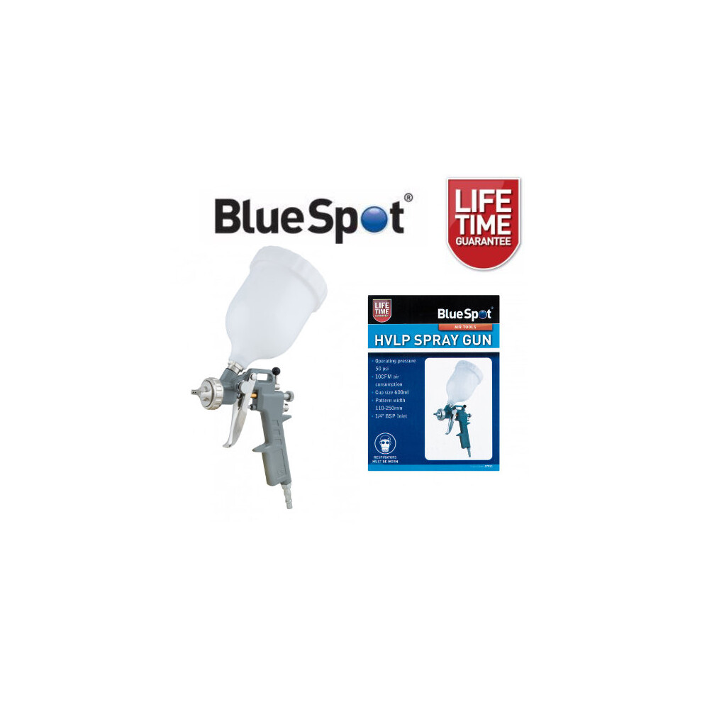 BlueSpot HVLP Spray Gun 600ml 1.5mm Nozzle 07910