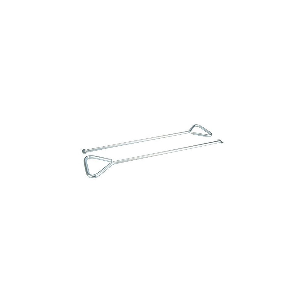 Silverline Manhole Cover Keys T-end 2pk 620mm -