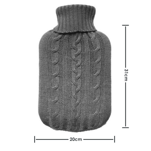 KNITTED HOT WATER BOTTLE COVER 1