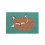 Premier Housewares Fox Doormat, PVC Backed Coir, Teal/Natural 1