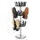 Premier Housewares 3-Tier Revolving Shoe Stand, Black 2
