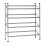 Premier Housewares 4-Tier Extendable Shoe Rack, Chrome 1