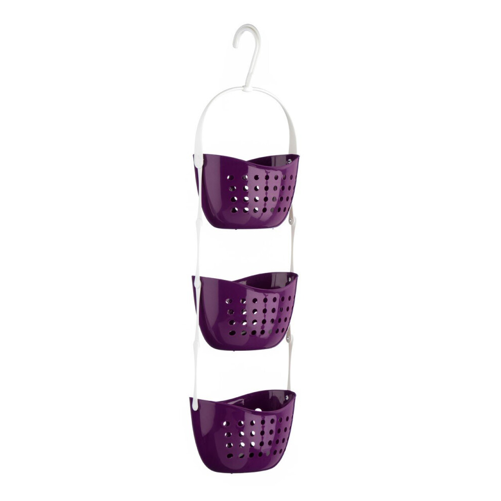 3-Tier Shower Caddy - Purple
