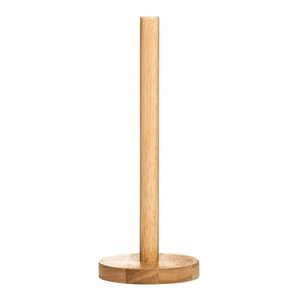 Rubberwood Kitchen Roll Holder - Natural