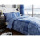 (King, Blue) Denim Check Duvet Cover Bedding Set 1