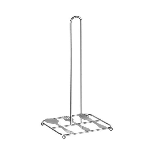 Premier Housewares Cutlery Design Kitchen Roll Holder - Chrome