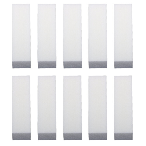 10pk TRIXES White Nail Buffer Blocks For Natural & Acrylic Nails 2