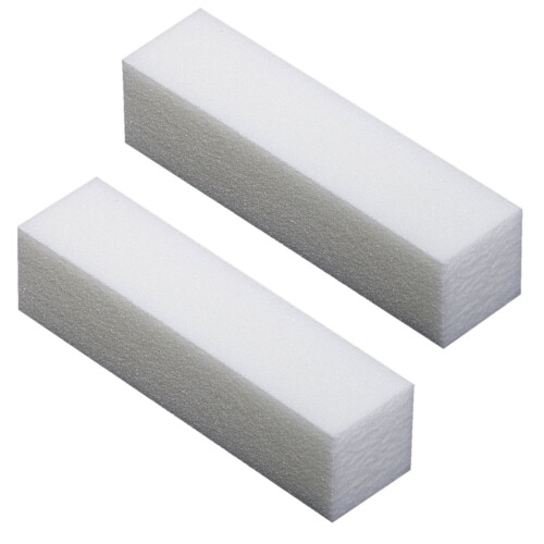 10pk TRIXES White Nail Buffer Blocks For Natural & Acrylic Nails 1