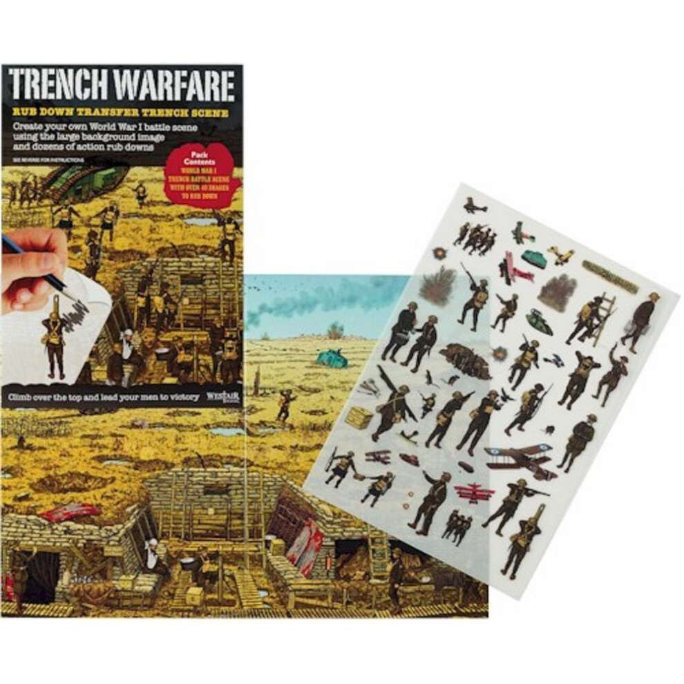 Westair Reproductions Ltd Ww1 Trench Warfare Rub Down Transfer Pack World War 1 100 Year Anniversary Centenary Educational Gift