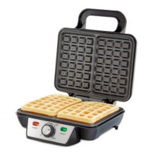 Quest 35950 Two Slice Waffle Maker / Non-Stick Hot Plates, Stainless Steel