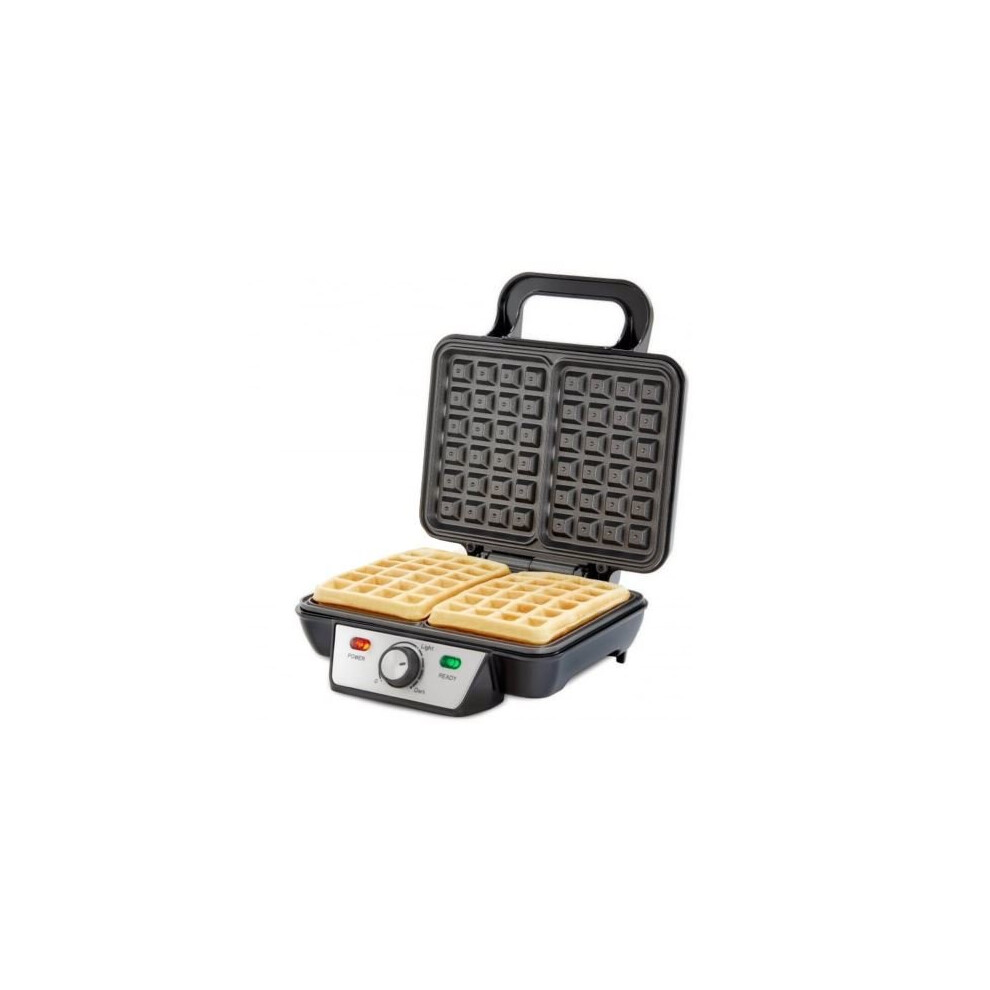 Quest 35950 Two Slice Waffle Maker / Non-Stick Hot Plates, Stainless Steel