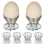 TRIXES 6 x Stainless Steel Wire Spiral Spring Egg Cups 3
