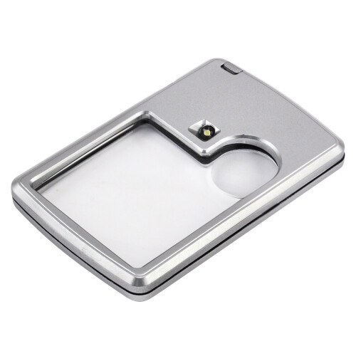 3X 6X High Quality Illuminated Double Magnifying Glass Pocket Magnifier - By TRIXES 1