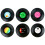 TRIXES Pack of 6 Assorted Retro Vinyl Drink Coasters 2