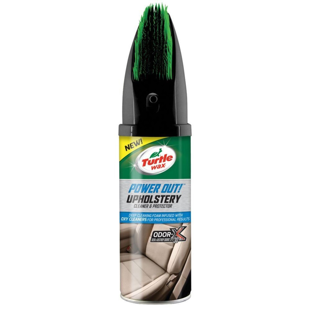 Turtle Wax Power Out Car Interior Upholstery Cleaner Stain & Odour Remover 400ml