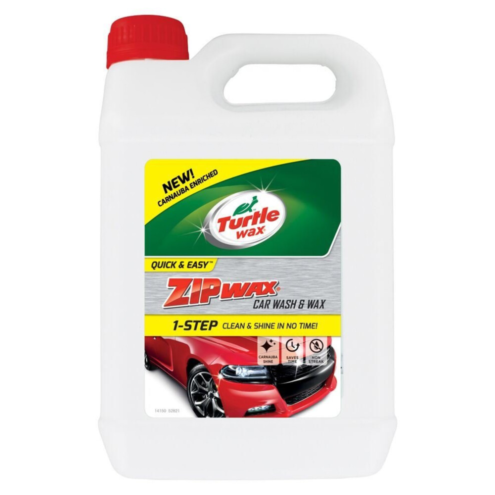 Photos - Car Polish & Exterior Cleaning Turtle Wax Zip Super Concentrated Car Wash Shampoo & Wax 5 Litre 52824 
