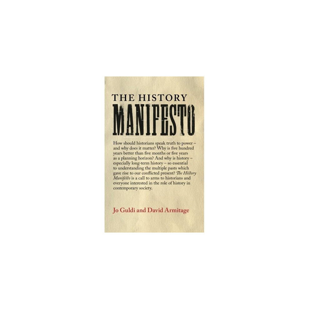 The History Manifesto