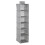 Premier Housewares 6 Section Hanging Garment Organiser, Grey 1