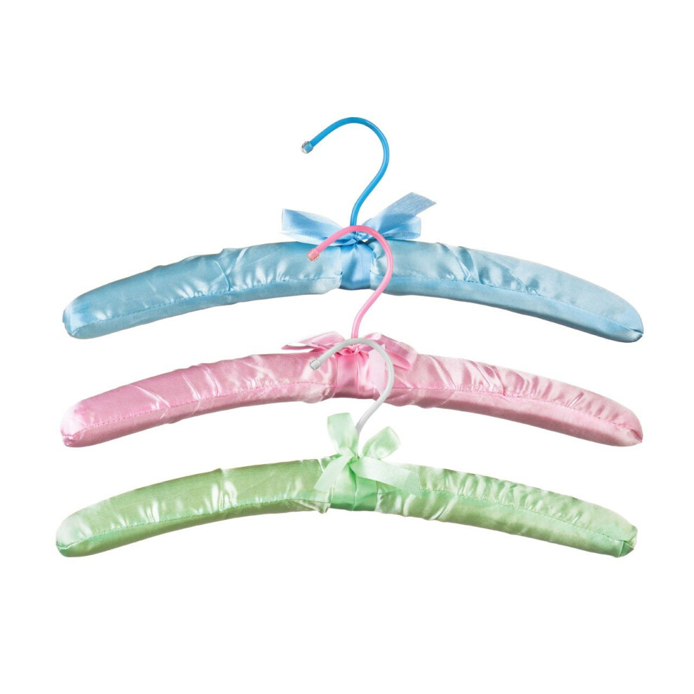 Set of 3 Clothes Hangers, Multi-Coloured