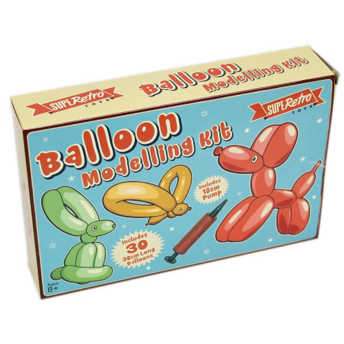 30pc Balloon Making Modelling Kit Pump Fun Eye Stickers Instructions Kids Party