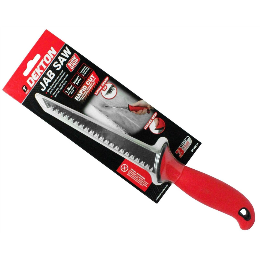 Dekton Soft-grip Drywall Jab Pad Saw Plaster Board Wood Plastic Pruning 6