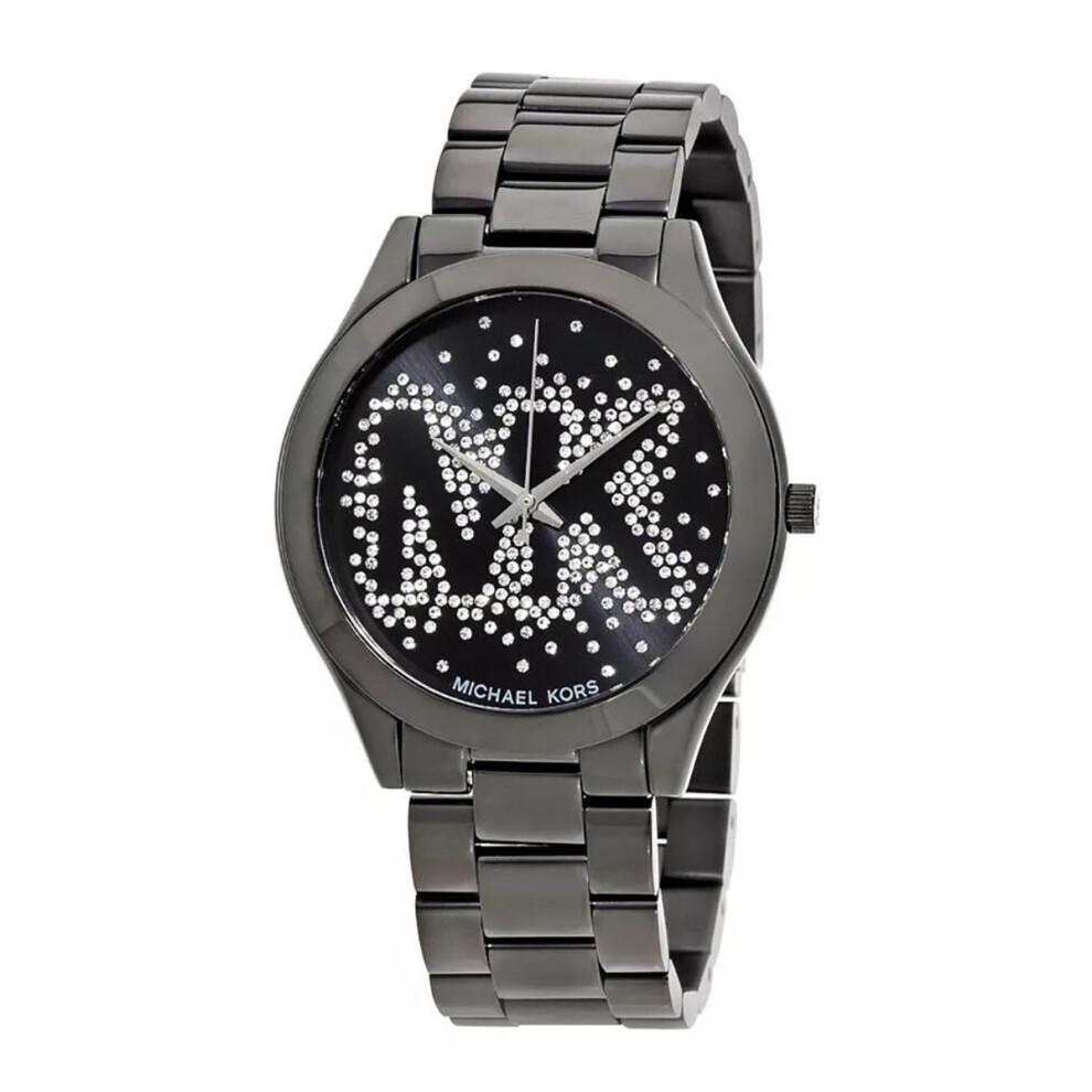 Michael Kors MK3589 Ladies Slim Black Dial Stainless steel Watch