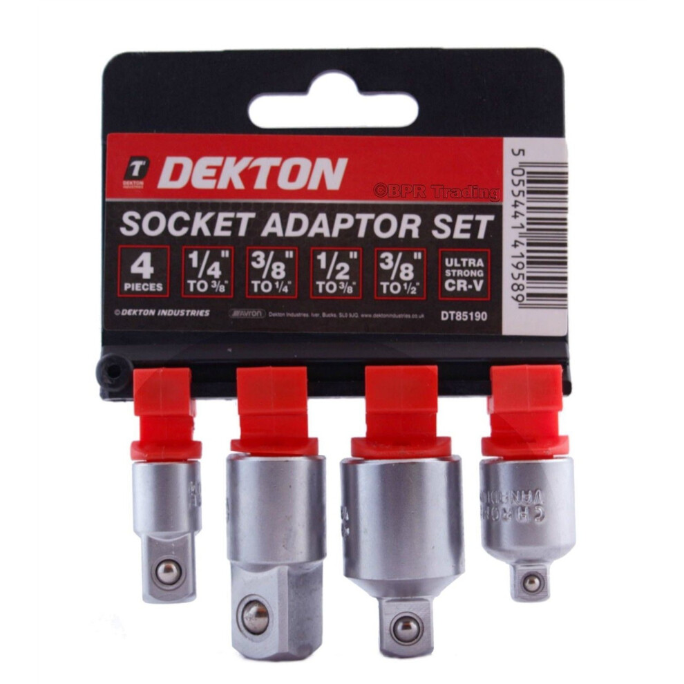 DEKTON 4PC SOCKET ADAPTOR SET, DT85190