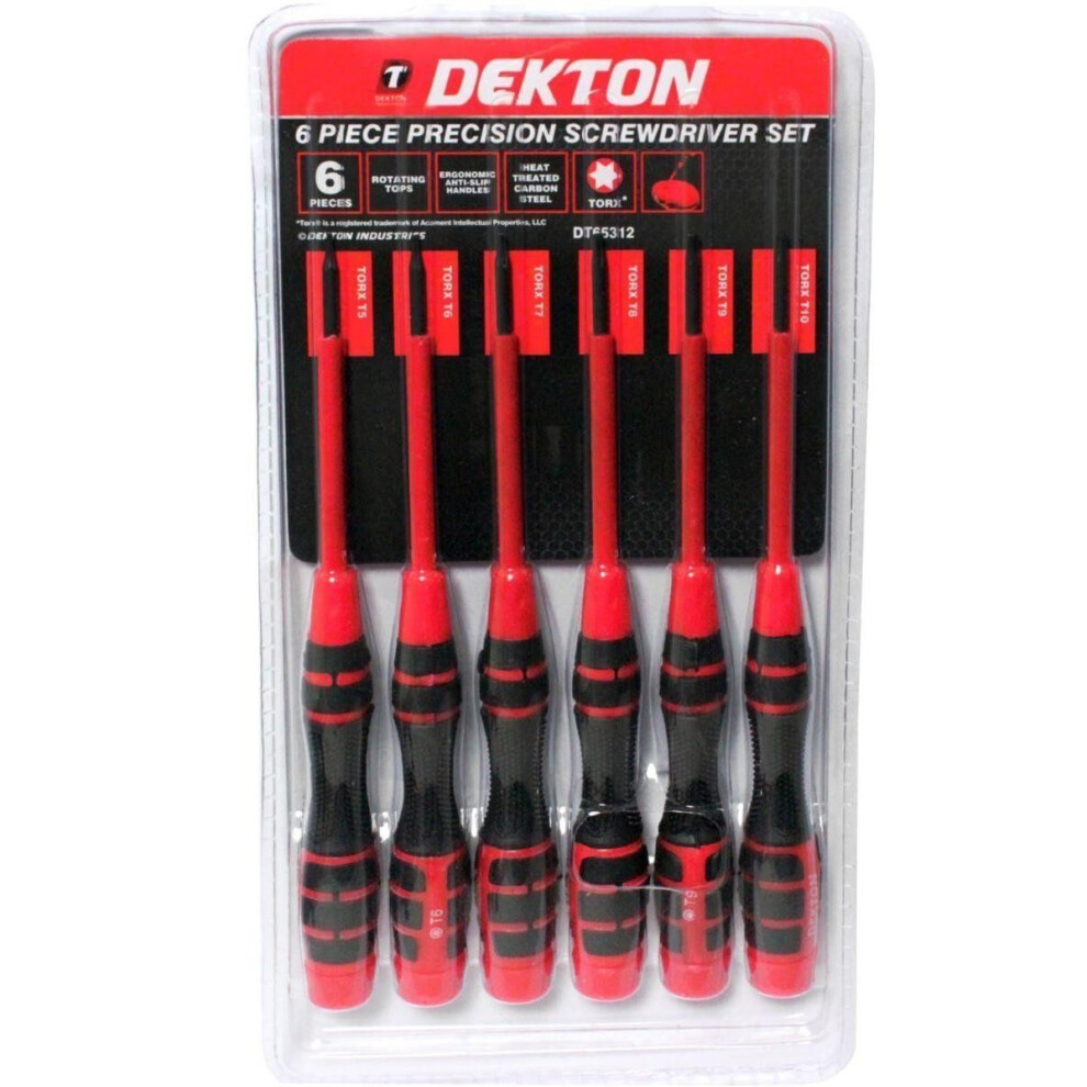 Dekton 6pc Screwdriver Precision Set Jeweller Kit Torque Torx DT65312