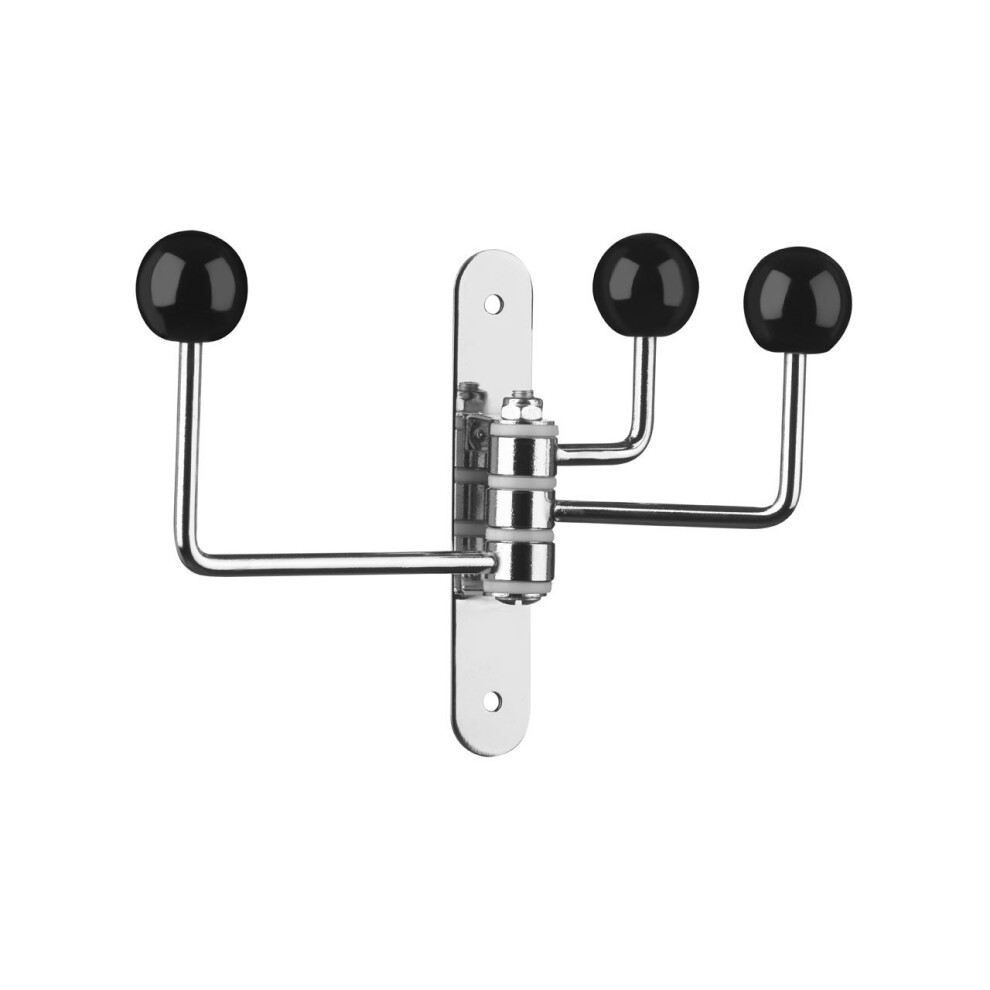 3 Hook Wall Hanger - Black
