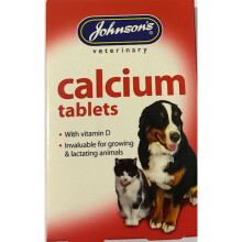 Johnson's Vet Calcium & Vitamin D Tablets for Cats & Dogs (40)
