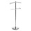 Premier Housewares Chrome Floor Standing Clothes Valet - Silver 1