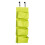 Premier Housewares 4-Tier Over Door Hanging Organiser - Lime Green 1