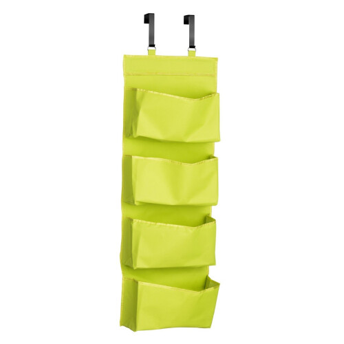 Premier Housewares 4-Tier Over Door Hanging Organiser - Lime Green