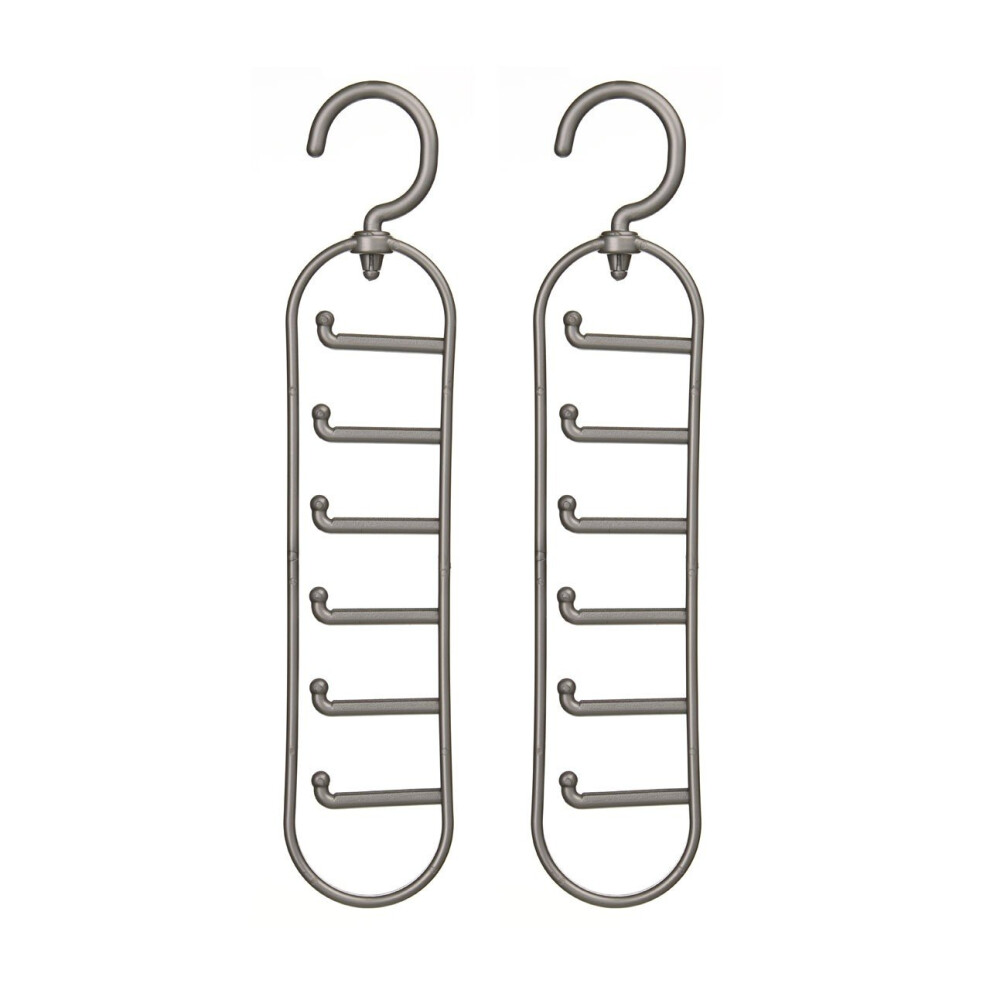 Plastic Hangers Set Of Two Plastic Tie Organiser