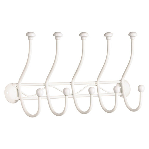 Premier Housewares Chic 10 Hook Hanger - Cream