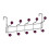 Premier Housewares 10 Hook Over Door Hanger - Purple 1