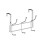 Premier Housewares 6 Hook Over Door Hanger - Chrome 1