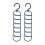 Premier Housewares Tie Organiser - Indigo, Set of 2 1