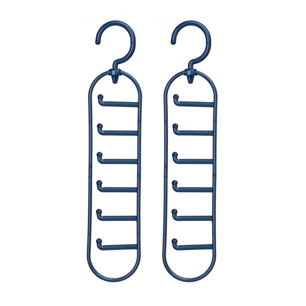 Plastic Hangers Set Of Two Plastic Tie Organiser