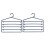Premier Housewares Plastic Trouser Organiser - Indigo, Set of 2 1