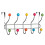 Premier Housewares 10 Hook Over Door Hanger - Multi-Coloured 1