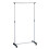 Premier Housewares Clothes Hanging Rail with Wheels - Chrome 1