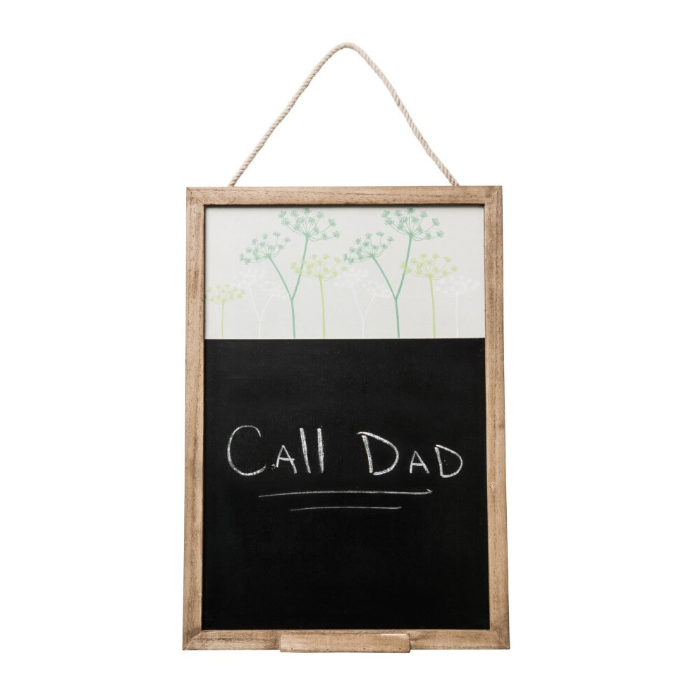 Premier Housewares Cow Parsley Chalkboard With Chalk Holder
