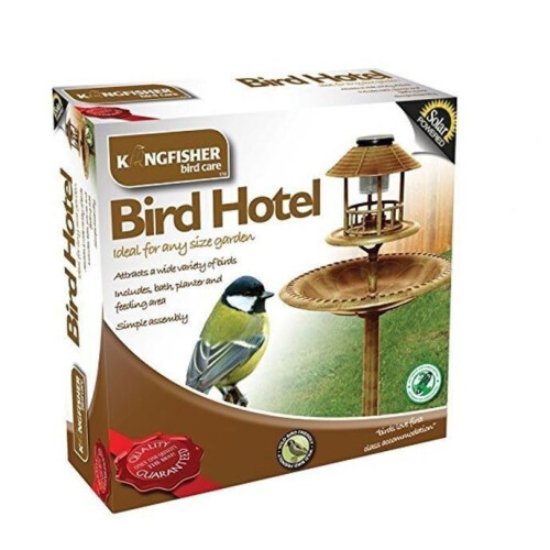 Kingfisher Kingfisher Bronze Copper Effect Solar Powered Bird Hotel