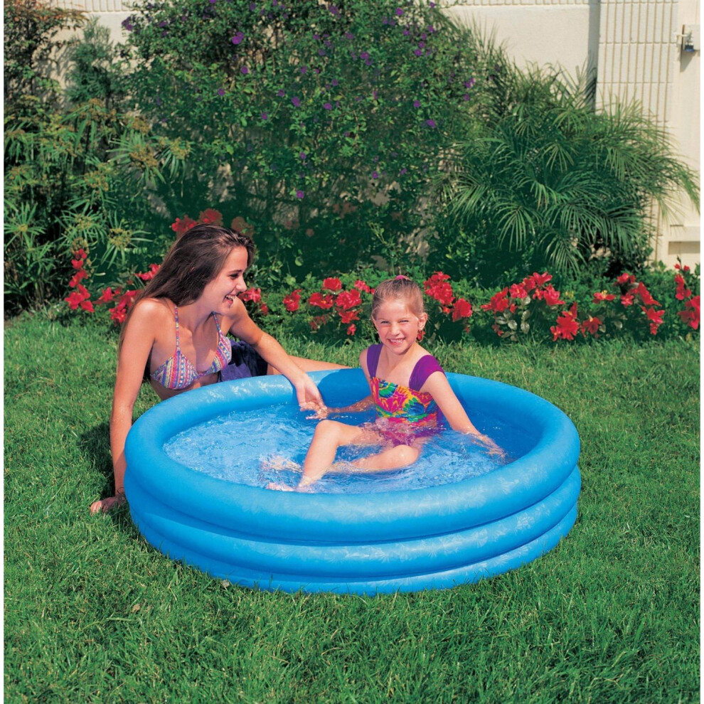 Intex 45" X 10" Crystal Blue Three Ring Inflatable Paddling Pool