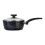 Premier Housewares Stoneflam Saucepan, Aluminium, Glass Lid, Black, 20 cm 1