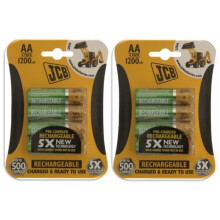 8 X Jcb AA 1200mAh Rechargeable Batteries Hr6 Charged And Ready To Use